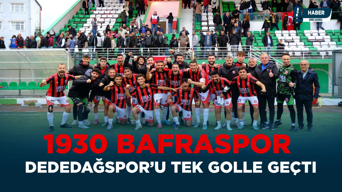 1930 Bafraspor, Dededağspor'u Ozan'ın tek golüyle geçti.