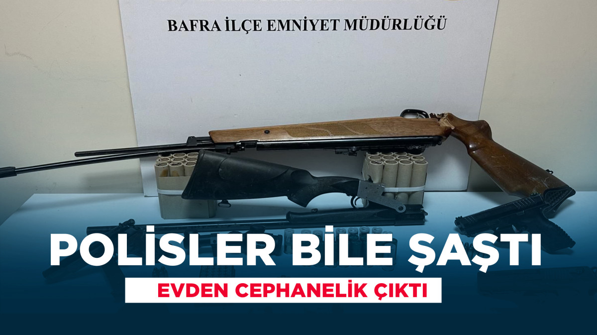 Bafra’da Maganda Balkondan Ateş Açtı, Polis Cephanelikle Yakaladı