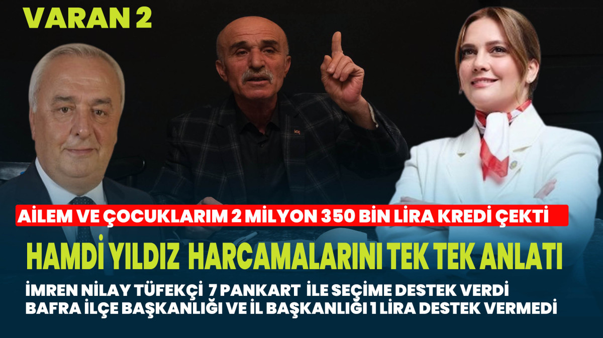 Hamdi Yıldız, Ailem 2 milyon 350 bin lira kredi çekere seçime destek verdi